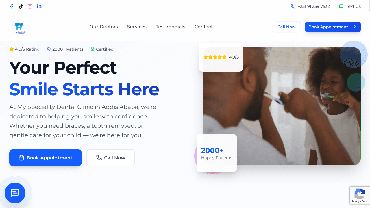 Dental Clinic Management System + Website and AI Chatbot Integration for Customer Support
